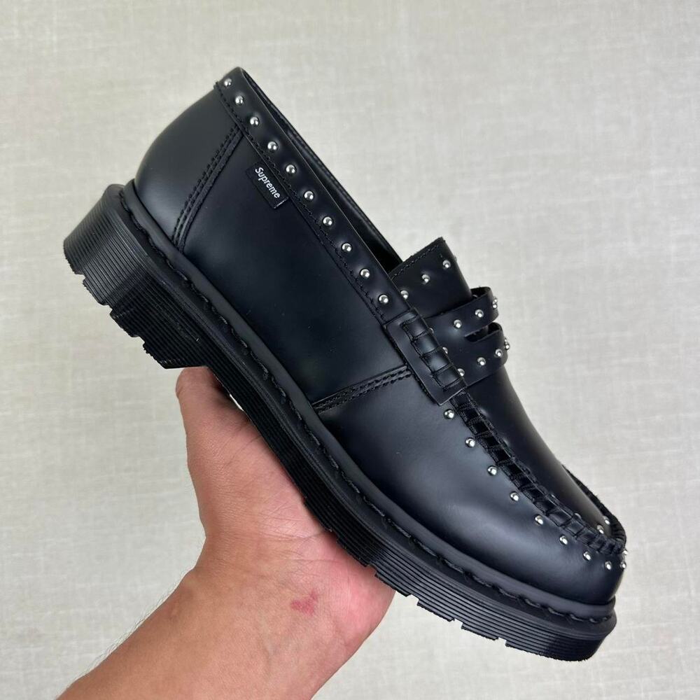 🖤 Supreme x Dr. Martens Studded Penton Loafer "Black" 8W - Picture 2 of 6
